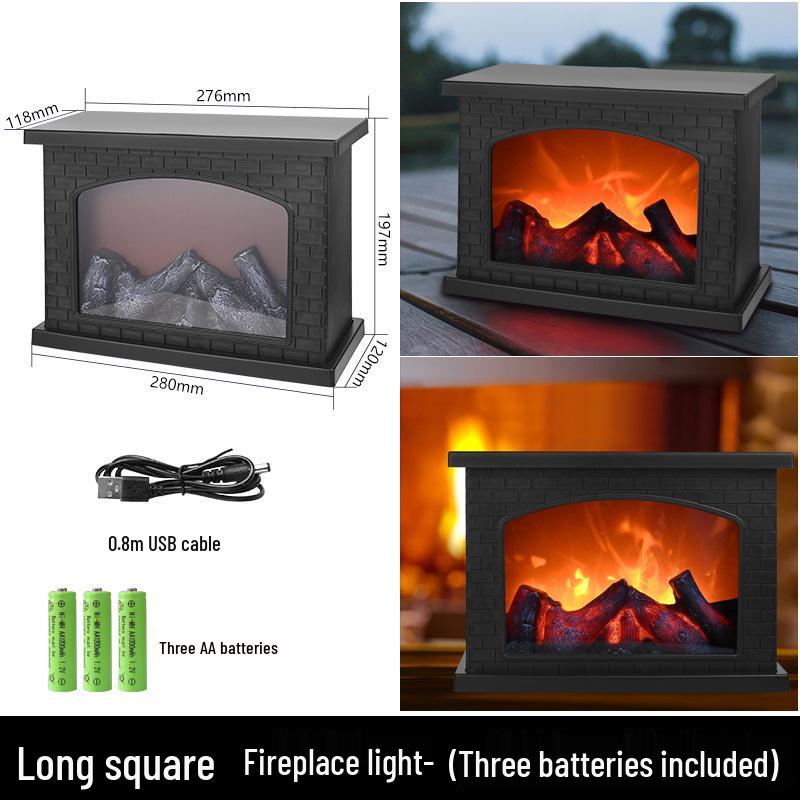 

Светодиодный камин с эффектом пламени угля: Креативный маленький подсвечник для украшения дома 5