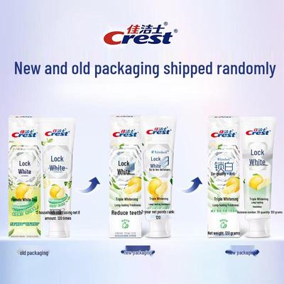 Crest Lock White Clear Pomelo White Tea Toothpaste