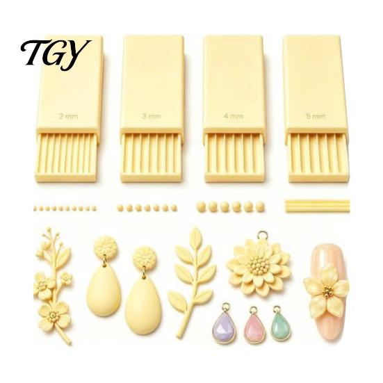 Small Sphere Maker 4Pcs/Set Clay Gel Ball Makers, Polymer Rollers, 2mm 3mm 4mm 5mm Crafting Roller for Shaper Nail Art Bead Rollers 3D Flowers,