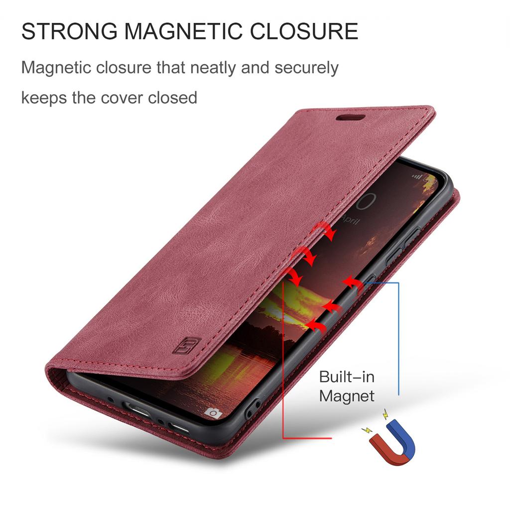 Premium Vintage Leather Wallet Case for Samsung Galaxy A36 - RFID Protection Flip Cover with Card Slots, Shockproof Retro Style (4 Colors)