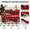 Christmas Sofa Protective Covers Living Room Elastic Living Sofa Slipcover Stretch All-inclusive Dining Chair Slipcover Couch Cover 1/2/3/4 Seater