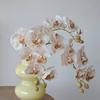 High Quality Luxury Flowers Latex 8 Heads Butterfly Orchids Artificial Real Touch Phalaenopsis Orchid Wedding Decor
