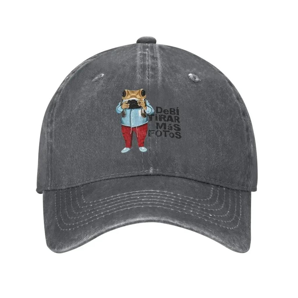 DTMF Debi Tirar Mas Fotos Men Women Baseball Cap Bad Bunny Distressed Cotton Caps Hat Retro Outdoor Summer Gift Headwear