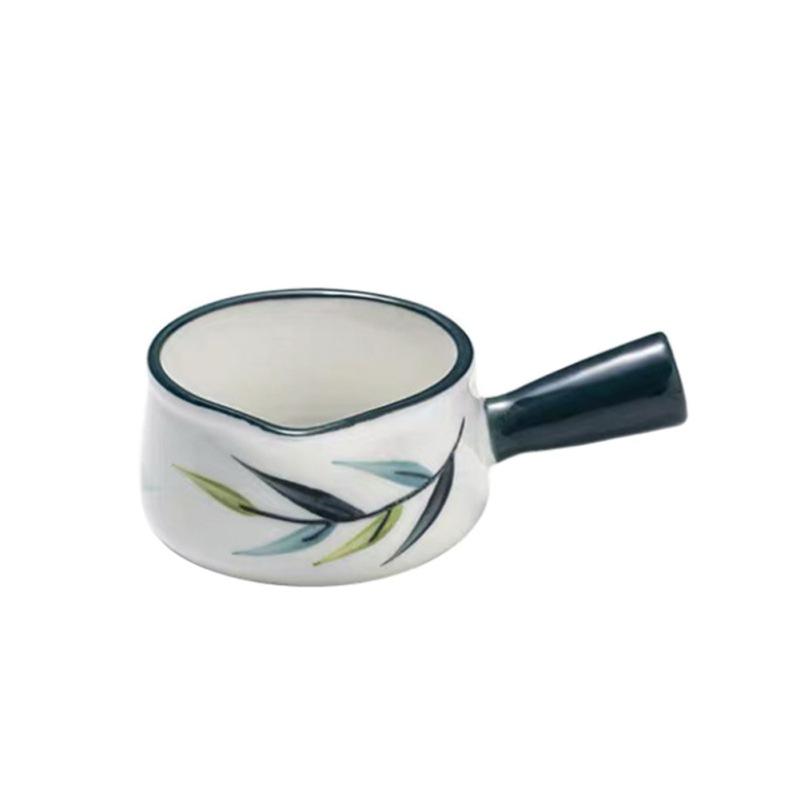 Cute Ceramic Milk Jug With Handle Espresso Cup Milk Cup Seasoning Sauce Vinegar Jug Coffee Syrup Jar Dipping Bowls