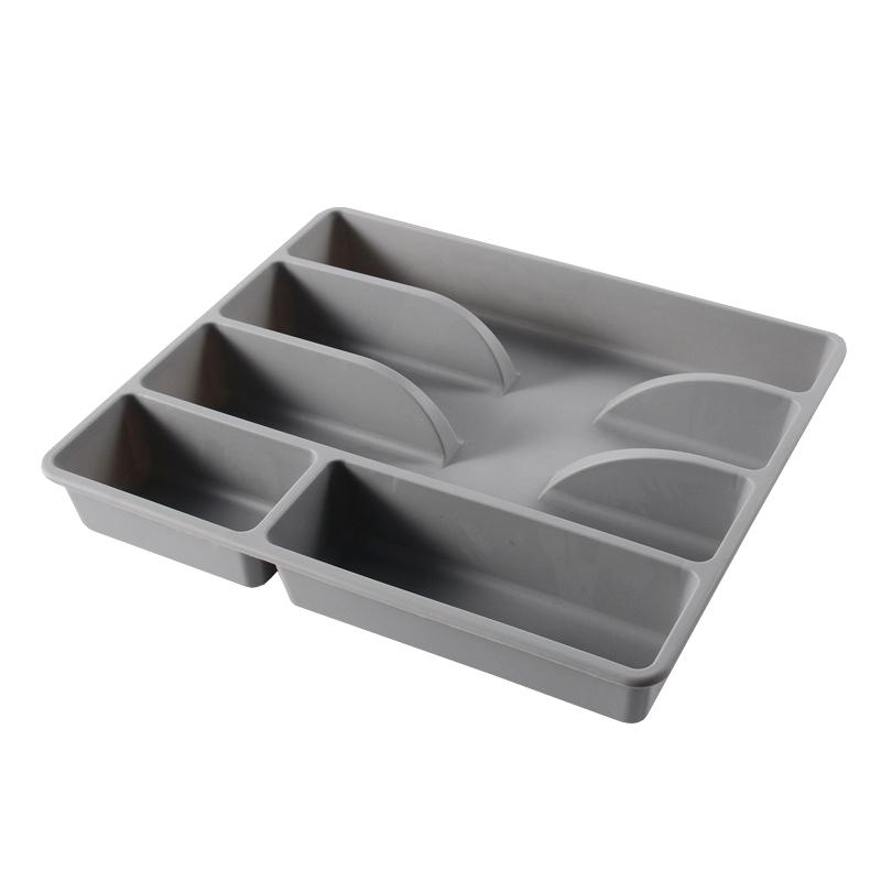 Organizér na příbory do kuchyňské zásuvky Stojan na stříbro Dělicí box na náčiní Plastový tác na uložení příborů Domácí Restaurace Zásoby