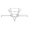   Fryer Oil Filter Stand 9.3 Inch 304 Stainless Steel Fryer Oil Filter Cone Holder Rack with Folding Arm for Kitchens