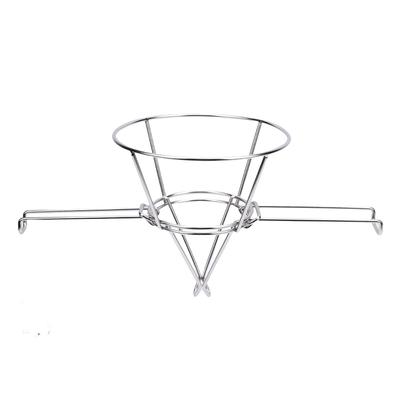   Fryer Oil Filter Stand 9.3 Inch 304 Stainless Steel Fryer Oil Filter Cone Holder Rack with Folding Arm for Kitchens