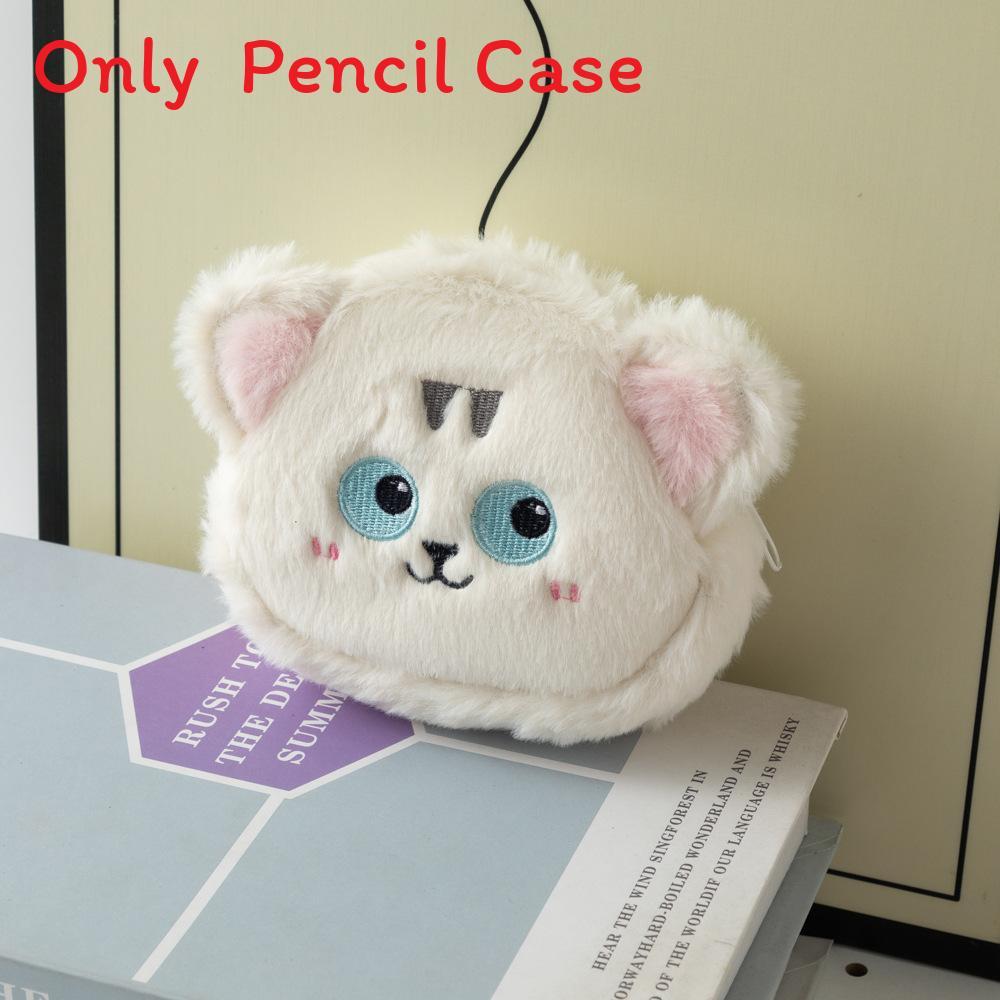 Plüsch Pinke Katze Münzbörse Mit Gesticktem Design Für Kinder Und Reiseaufbewahrung