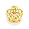 New Gold Letter Alphabet Shoes Charms Metal Button Rhinestone Crown Shoe Decorations Garden Shoes Accessories for Women Man 1PCS