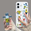 Cartoon mobile phone case is suitable for Apple 15 Beechburg iPhone17/16pm funny with bracket 14pro soft and transparent.