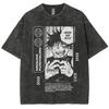 Anime Jujutsu Kaisen Gojo Satoru T Shirts Washed Men's Women Cotton Harajuku T-Shirts Ryomen Sukuna Retro for Unisex Tops