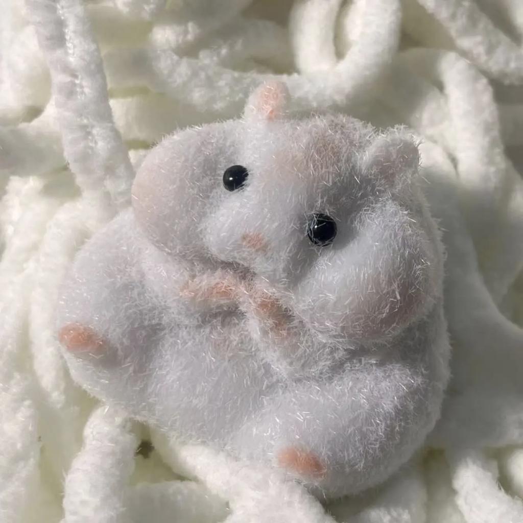 Hamster Taba Squishy Silikon Flauschig Niedlicher Hamster Tier Squishy Spielzeug hi Spielzeug Getigert Anti Stress Abbau Hand Entspannung Geschenk