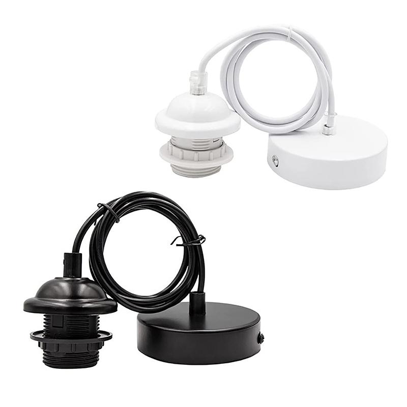 Vintage Edison Lamp E27 Screw Base Hanging Pendant Light Fixture Full Tooth Fit For Lampshade Bulb Holder Industrial Ceiling Lam