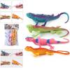 Forest Lizards Chameleon Reptile Model Soft Silicone For Kids And Collectors