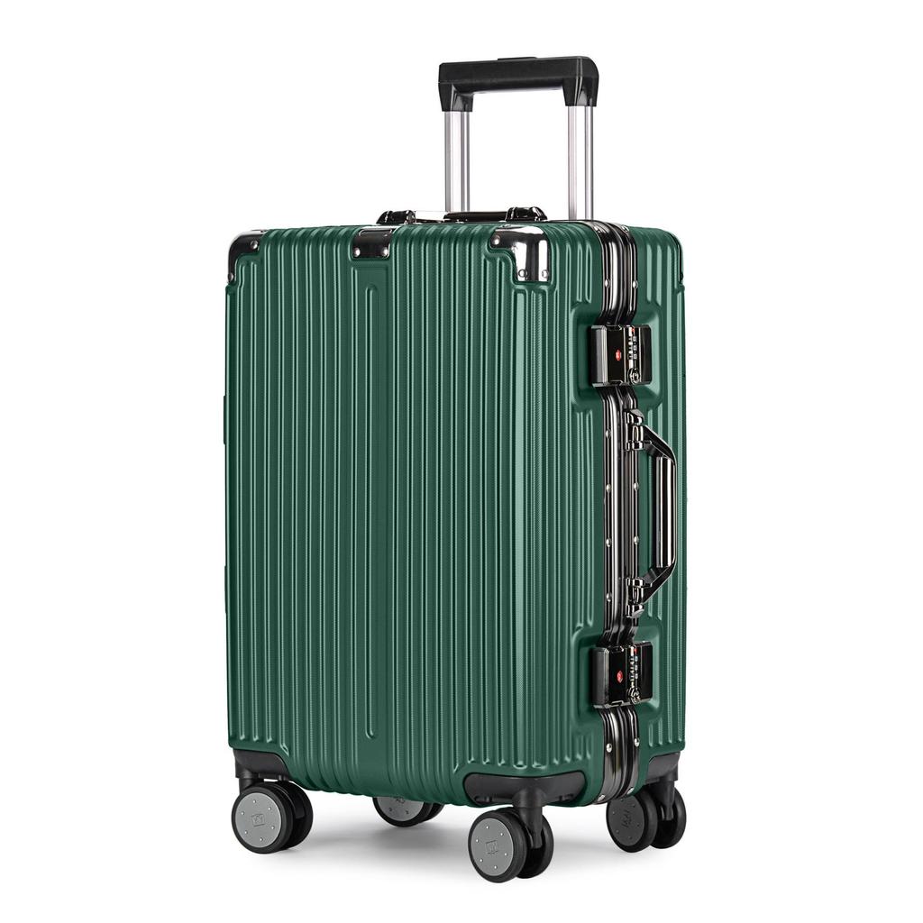 Premium 20-Inch Carry-On Suitcase with Universal Wheels and 24-Inch Aluminum Frame, Ideal for Female Students