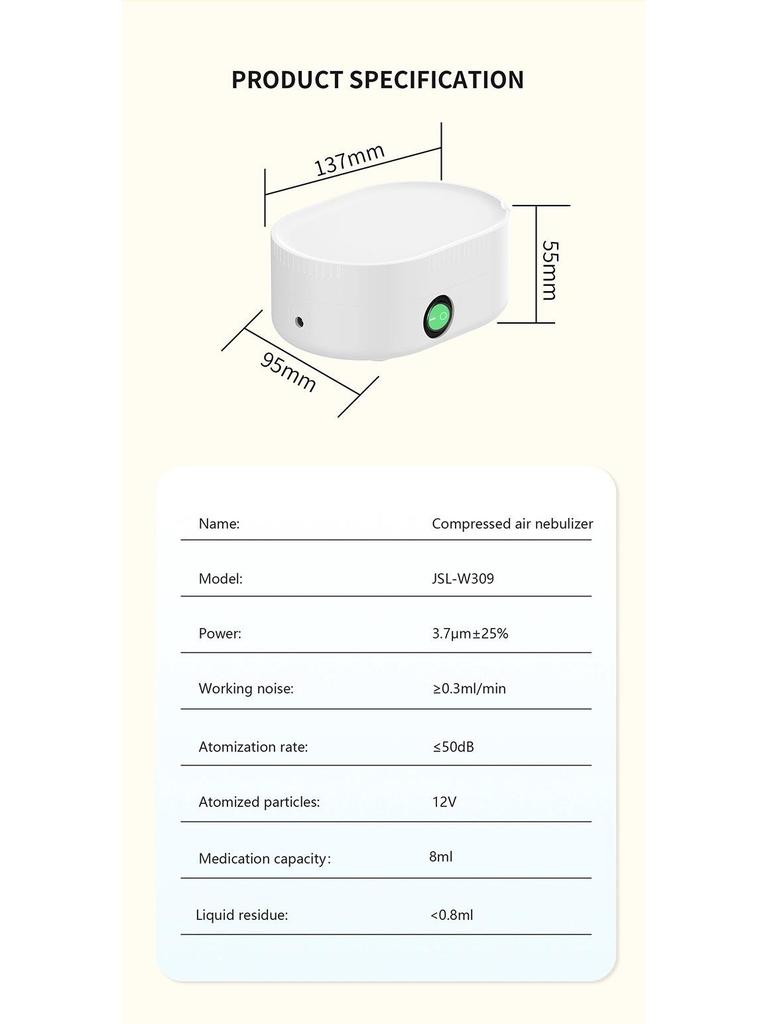 Air Compression Nebulizer for Children & Adults - Home Use