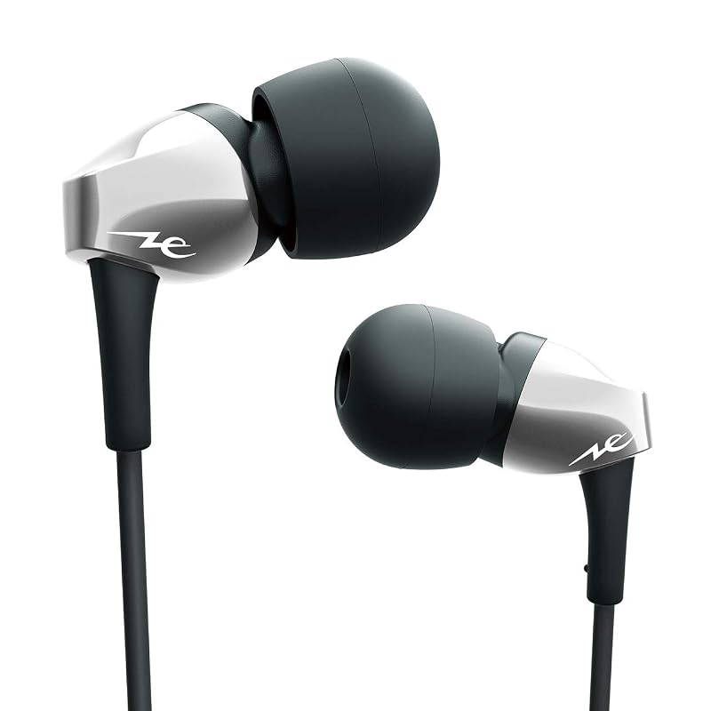 Radius HP-NEF11 Earphones: Ne Dynamic Driver Wired In-Ear Small Compact Earphones HP-NEF11S (Silver)