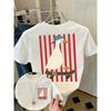 Animal Simple Women's Printed Top Casual Pure Cotton Versatile T-Shirts Women’s