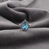 Swiss Blue Topaz Jewelry Gemstone Ring, 925 Sterling Silver Attractive Ring Jewelry Handmade Ring, Healing Jewelry For Gift