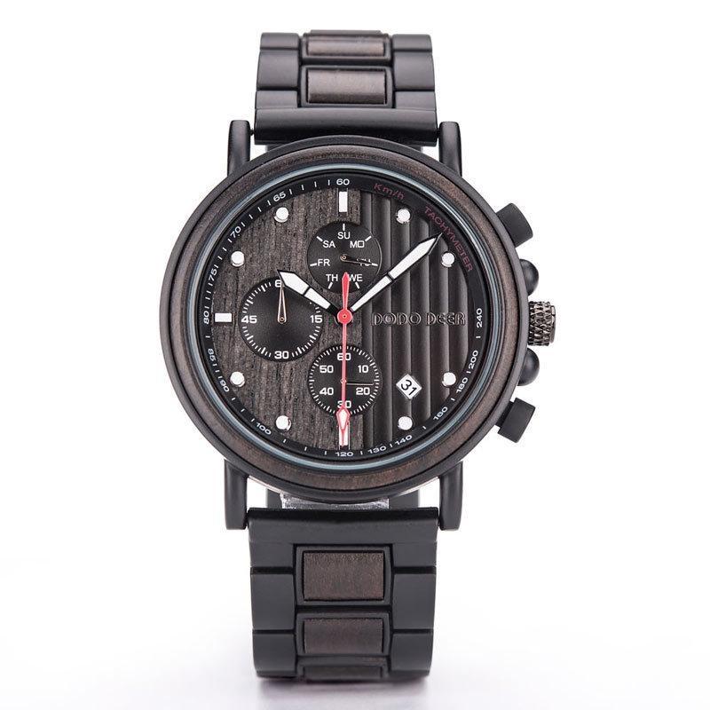 Fashion Watches Mens Quartz Analog Watch Timer Chronograph Wristwatch Male Date Waterproof Present for Him