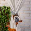 Christmas Curved Hat Faceless Doll Curtain Buckle Couple Doll Curtain Hug Living Room Bedroom Decoration Props