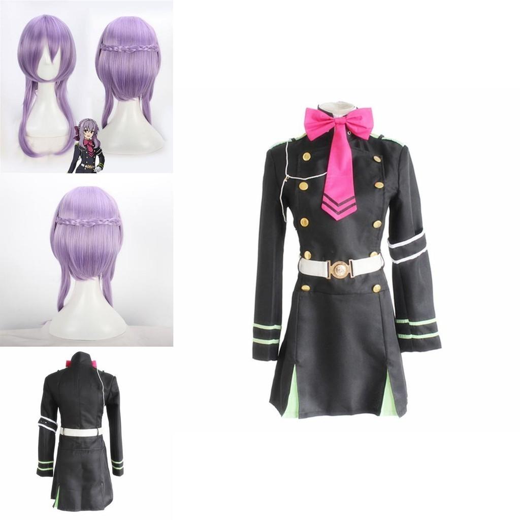 Premium Quality Seraph Of The End Shinoa Hragi Cosplay Costume Dress With Comfortable Fit