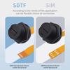 SDTF Card Adapter Cable Theaded Waterproof Plug Socket IP67 Connector SDTF Memory Card Socket Data Flexible Cable