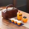 Portable Kung Fu Tea Set with Custom Logo - Ideal for Festivals, Corporate Gifts, and Outdoor Use