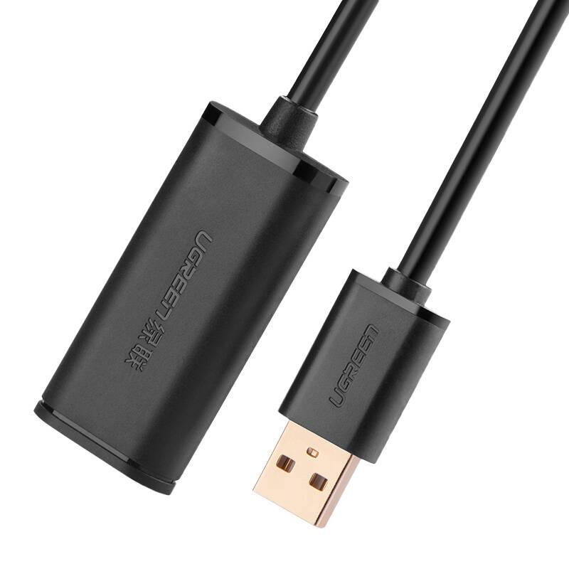 Kabel Przedłużający Usb 2.0 Ugreen Us121, Aktywny, 5M (Czarny)
