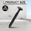 A60zvinyl Shutter Fastener Window 36Pcs 3 Inch Pegs Screws Panel Lok Pin Spikes Anchor(Black)May