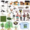 Realistic Farm Animal Models: Big Yellow Duck, Rooster, Turkey, Goose, and Swan