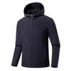 Qiaogerui Unisex Windproof Breathable Softshell Hooded Jacket