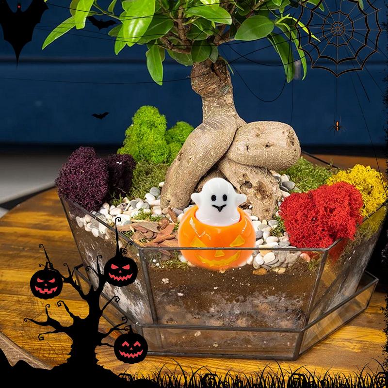 Halloween Mini Figurines Winter Festival Decoration Ornaments Spooky Mummy Miniatures Pumpkin Shape Supplies Seasonal Decor