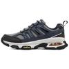 SKECH-AIR Men Blue Gray Low Top Running Shoes Cushioning Lightweight Outdoor Hiking Commute Casual 237214C-NVGY