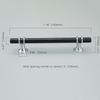 6pack Modern Stainless Steel Cabinet Pulls, Durable Drawer Handles Hardware for Kitchen Dresser Bathroom Wardrobe Door