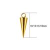 20pcs 10 13 15 18 Mm Stainless Steel Extension Chain End Beads PVD Never Fade Necklace Bracelet Charms Drop Beads Jewelry Making