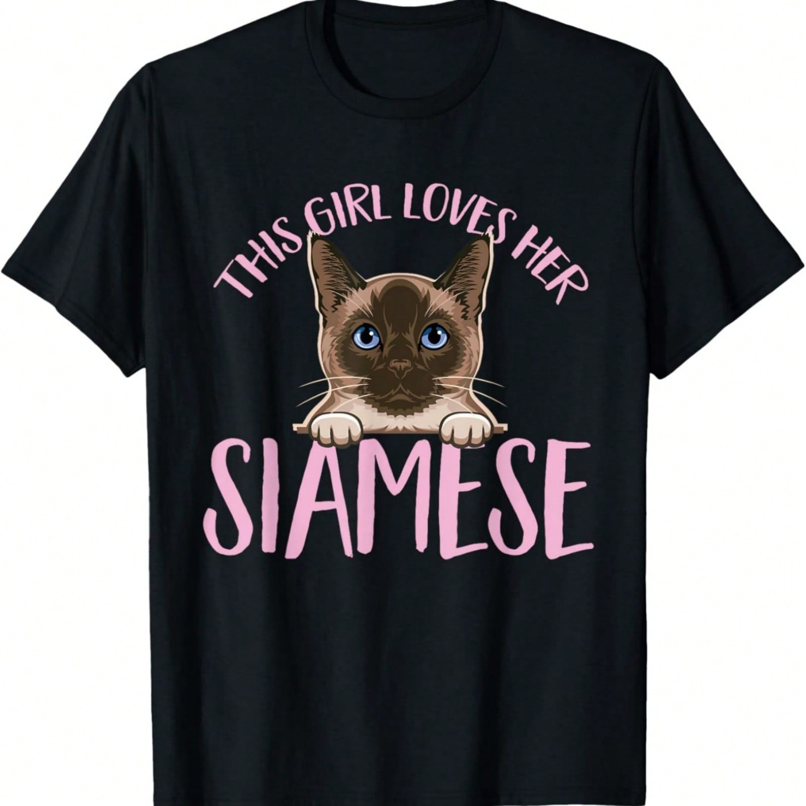 Siamese Cat This  Loves Her Siamese Cat T-Shirt S