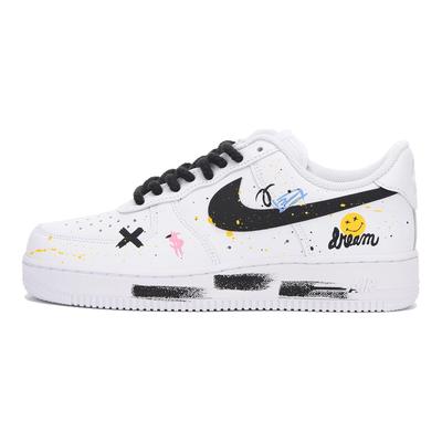 Air Force 1 07 Low Top Skateboard Shoes Men's Black White CW2288-111(Team59-)