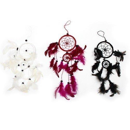 Dream Catchers Medium Black White Red 6-Pack Bali