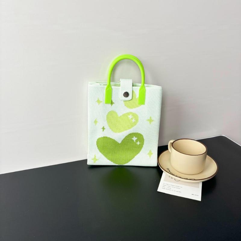 New large-capacity knitted bag, mobile phone bag, niche shoulder messenger bag, high-end, cartoon fashion handbag.