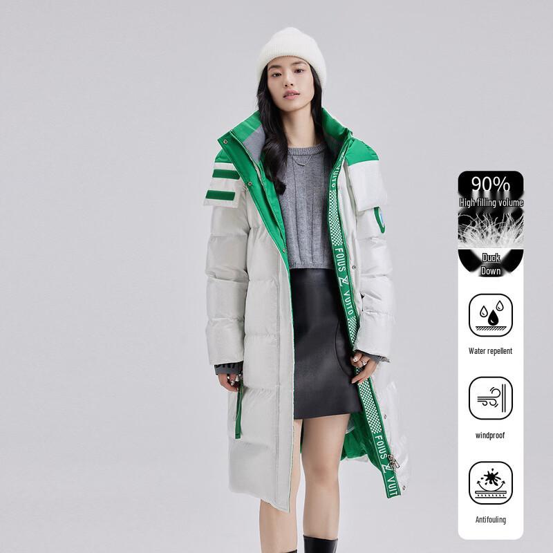 

FivePlus Women s Winter Hooded Slim-Fit Down Jacket 2XL