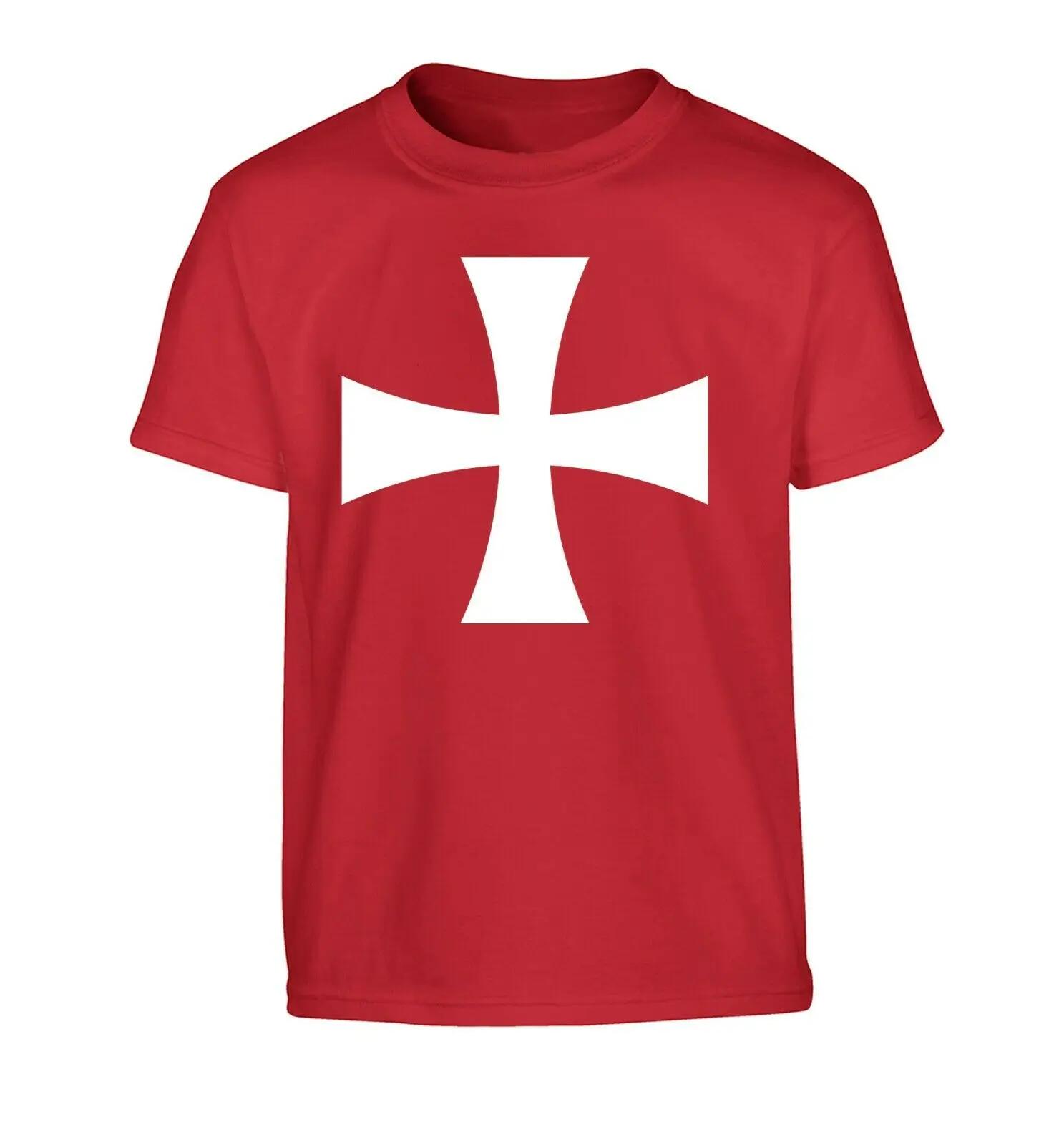 Knights Templar Flag Cross Bible Medieval Crusades TShirt Summer Cotton ONeck Short Sleeve Mens T Shirt New S3XL S