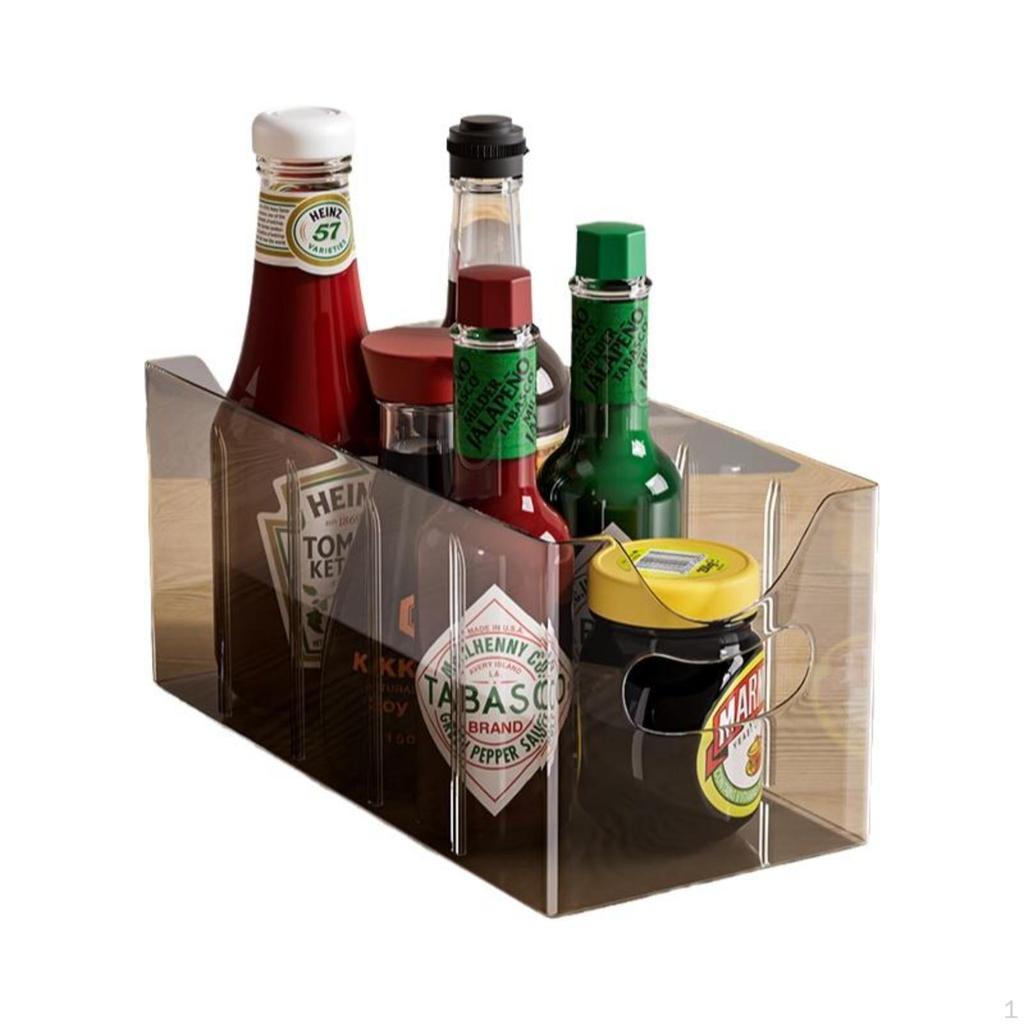Seasoning organizer, multicompartment storage box, kitchen countertop holder 2Pc Mixed W/Divider