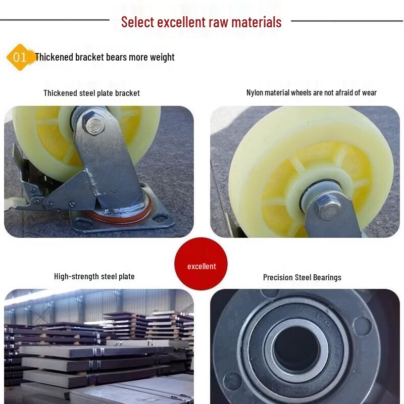 Zhiming Industrial Caster Wheels (2-Pack)