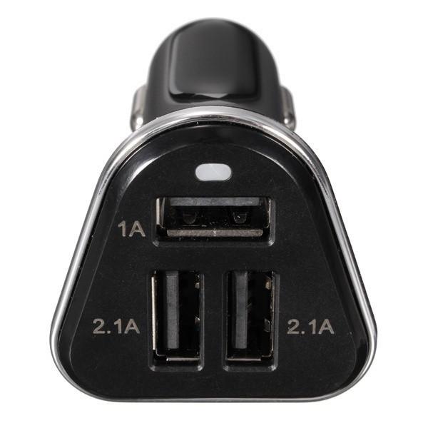 Premium 3 Port Car Charger Adapter With High-speed Usb Ports And Compact Design