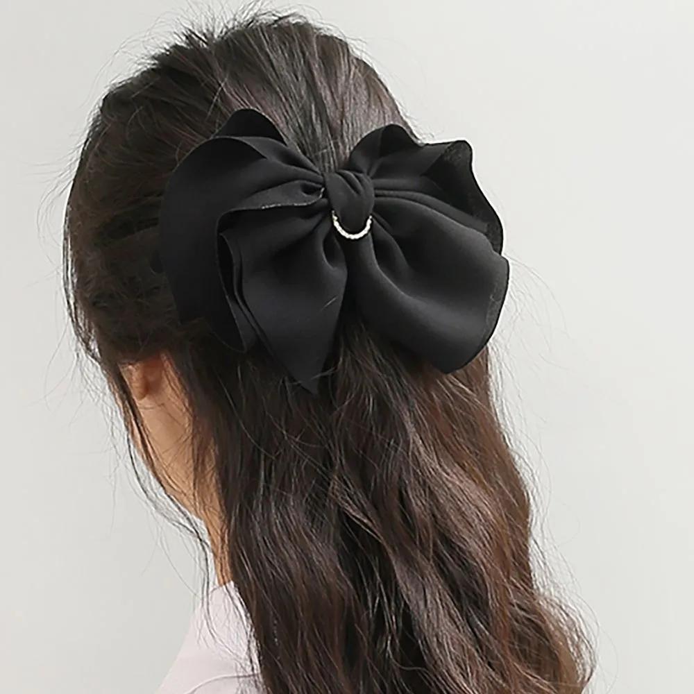 Hairpin Ribbon Pin Angel Scrunchie Cubic Automatic Hairpin Black Ju Vidastory