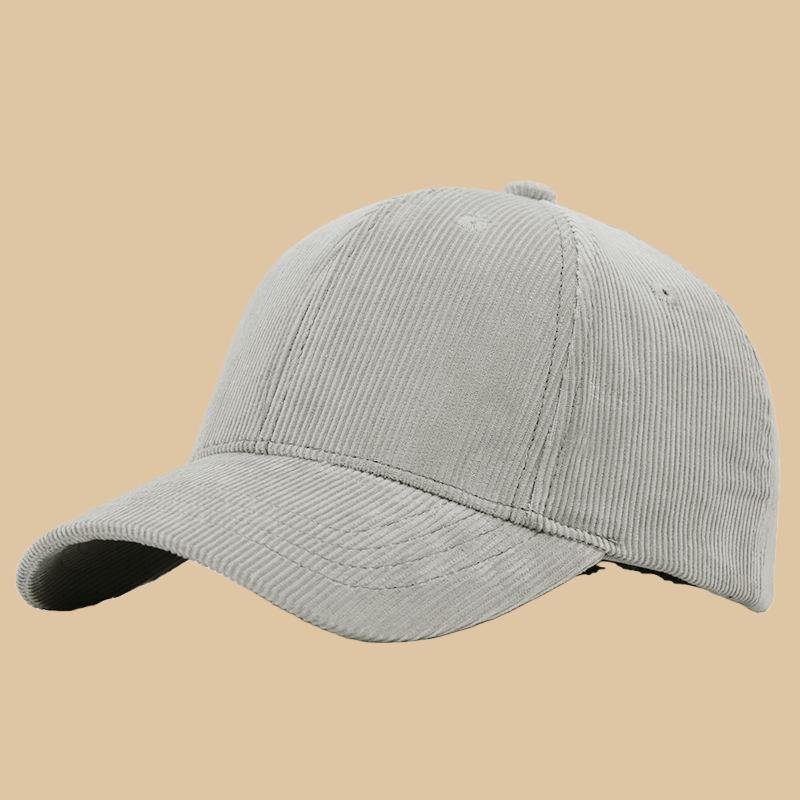 Big Head Men Oversize Corduroy Baseball Cap Dad Winter Large Sport Hats Ladies Plain Snapback Caps