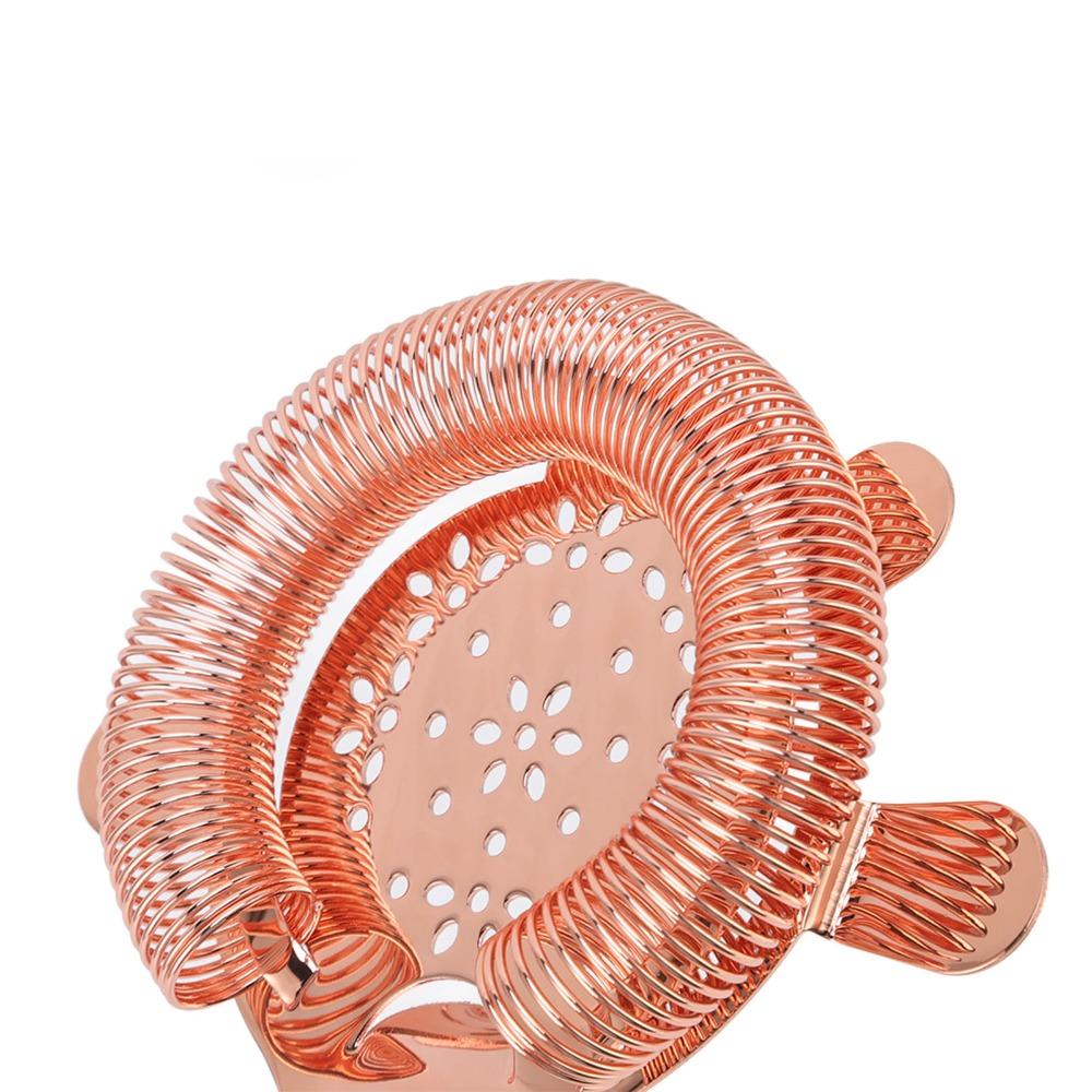 Mirror Polished Bar Strainer Stainless Steel Bartender Ice Filter Cocktail Strainer  Bar