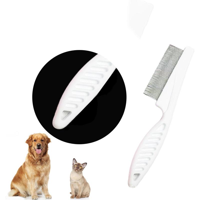 Pet Protection Flea Comb Stainless Steel Needle Comb for Small Cat Removal The Flea Toothed Comb Cat Accessories Grooming Tool