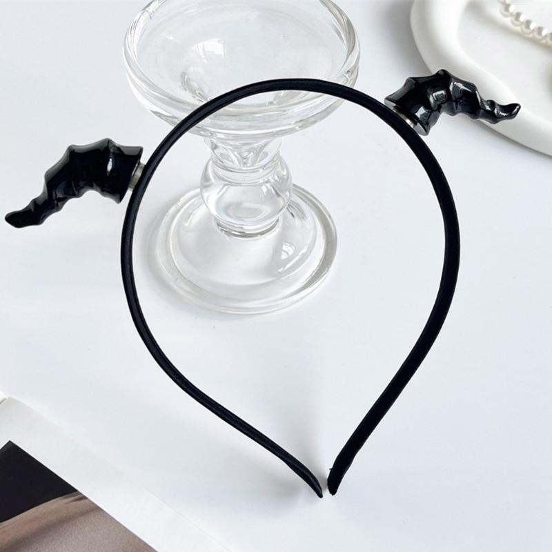 Devil Horn Hairband For Halloween Costume Parties Detachable Horn Hairband Hair Styling Accessory For Adult Kids Party
